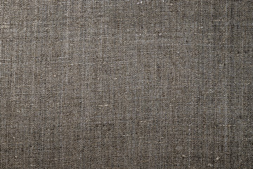 Ancient linen cloth, close up macro. Pure linen texture