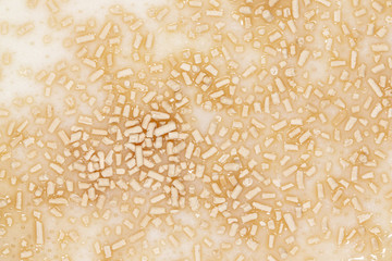Yeast in dough as background