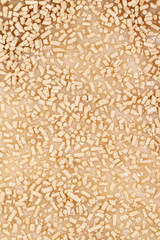 Yeast in dough as background