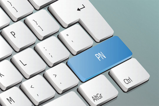 PN written on the keyboard button