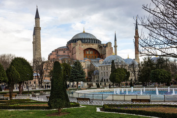 Turkey: Istanbul mosque museum (Hagia Sophia Cathedral church).