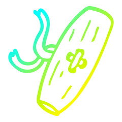 Obraz premium cold gradient line drawing cartoon old button