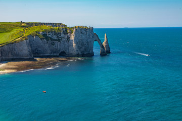 Fototapeta premium Normandy, France Etretat's offshore beach