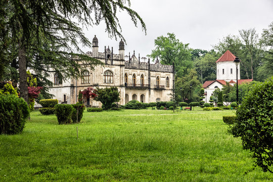 Zugdidi, Georgia: Church and Dadiani Palaces Museum in Svaneti region.