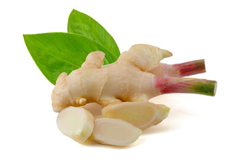 ginger on white background