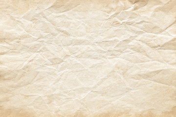 crumpled brown paper backเround texture