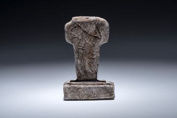 Fototapeta na wymiar T-Shaped Pillar Replica of Gobeklitepe