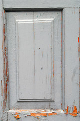 wooden doors. old paint peeled off