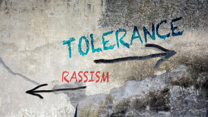 Wall Graffiti Tolerance versus Rassism