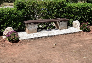 Fototapeta premium bench in the garden