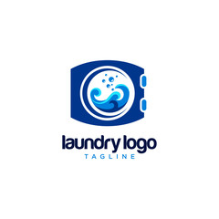 Laundry Logo Images Stock Vector