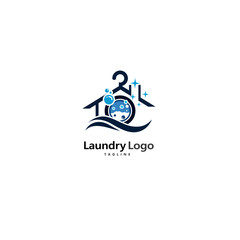 Laundry Logo Images Stock Vector