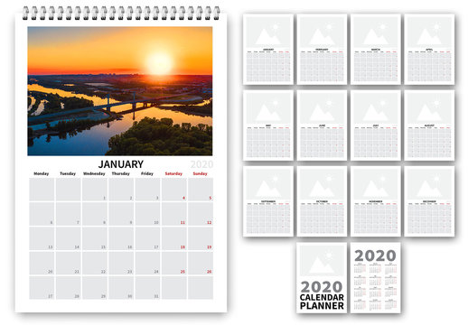 2020 Calendar Layout