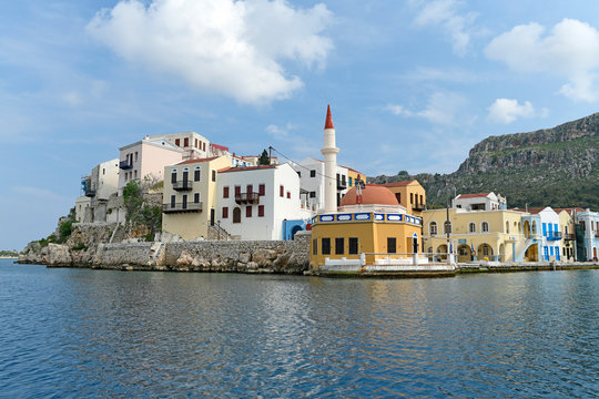 Hafenbecken von Kastelorizo (Megisti), Griechenland - Port of the Greek island Kastellorizo