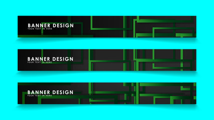 Fototapeta na wymiar Abstract geometric and rectangular pattern banners with green gradients. Vector Illustration. Eps 10