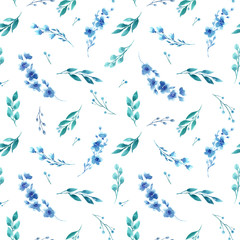 Fototapeta premium Watercolor floral pattern