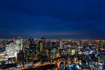 Fototapeta na wymiar Osaka, Night scape.