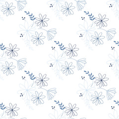 Beautiful elementary usual natural flower, great design for any purposes. Seamless pattern floristic.