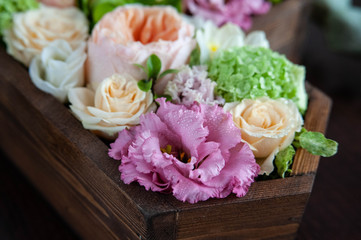 flower arrangement, mix of colors