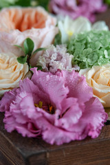 flower arrangement, mix of colors