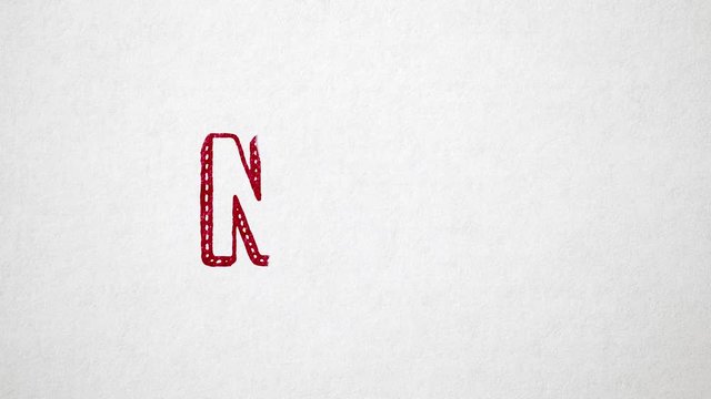 Scribbled Countdown On Old White Paper. High Quality Animation. Seamless loop, 4K, 60fps