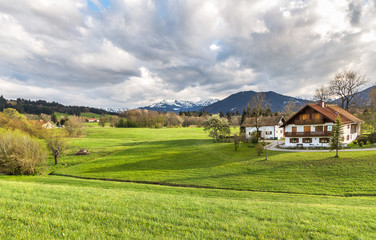 Fototapeta na wymiar Bad Kohlgrub in Bavaria, Germany