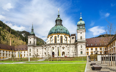 Fototapeta na wymiar Benedictine monastery in Bavaria, Germany