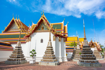 Fototapeta premium Bangkok, Thailand. 06/22/2019; Wat Pho is the most Famous of Thailand temple for tourists in Bangkok, Thailand