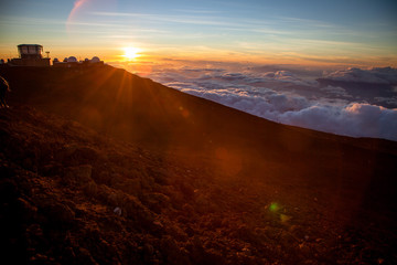 Sunset from a Volcano