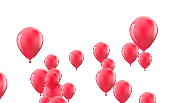 Colorful party balloons looped version