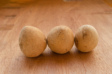 Sapodillas (Naseberries) In Line