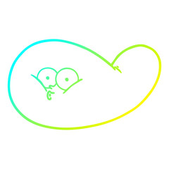 cold gradient line drawing cartoon gall bladder