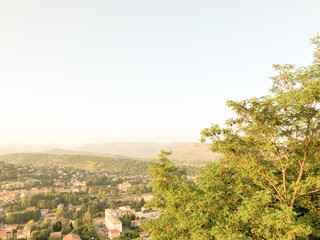 nice landscape and nice sky in summer color