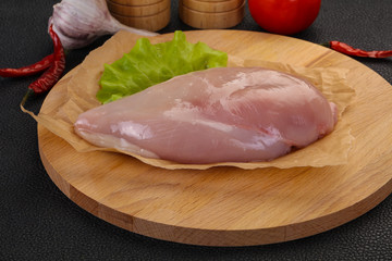 Raw chicken breast