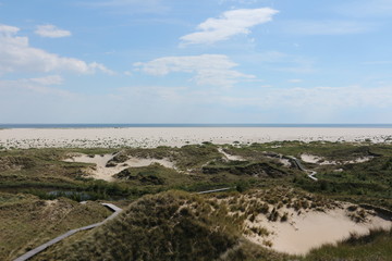 Blick über den Strand bei Wittdün auf der Nordseeinsel Amrum