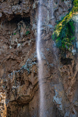 Wild waterfall near the sea in Antalya