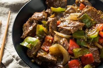 Homemade Chinese Pepper Steak