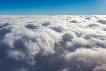 Clouds shortly before landing at svalbard, Artic, Norway