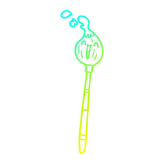 cold gradient line drawing happy cartoon paintbrush