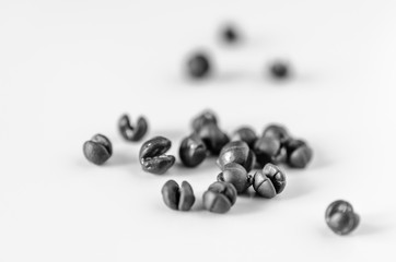 Closeup of fishing sinkers on a white background