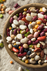 Dry Organic Assorted Bean Mixture