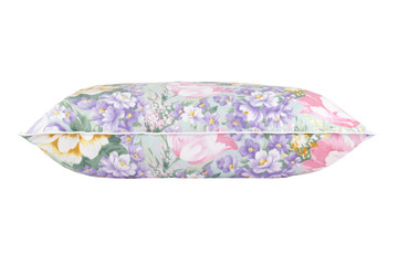 pillows,white background,pure white background,two pillos,one pillow,pure,white,pure white,front,side,overlapt,amazon,ebay,shopify,flowers,pattern,colors,shiny material,