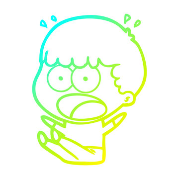 recommend clip art: cold gradient line drawing cartoon shocked man