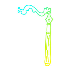 cold gradient line drawing cartoon ink pen
