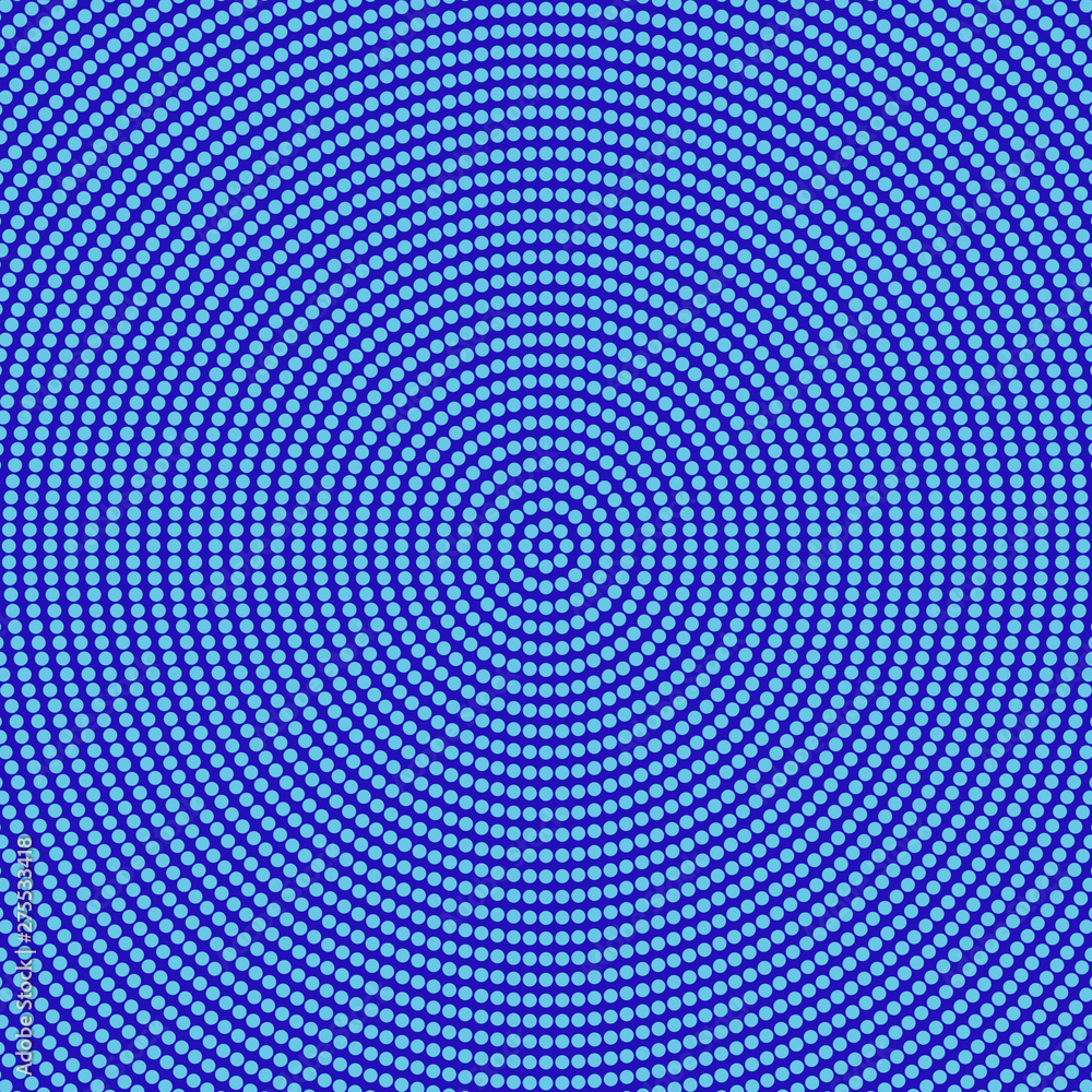 Poster halftone blue dot pattern background - abstract vector design