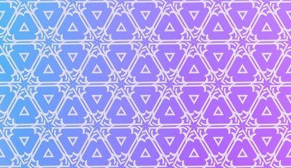 Decorative Pattern With Triangles Style. Blurred Gradient Background. Bright Color. For Banner Template, Flyer, Invitation Card. Vector Illustration