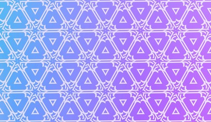 Decorative Pattern With Triangles Style. Blurred Gradient Background. Bright Color. For Banner Template, Flyer, Invitation Card. Vector Illustration