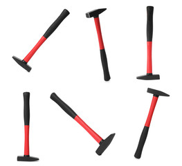 Basket of fresh towels on grey background