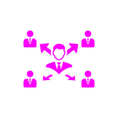 Business decision, business plan, decision making, management, team plan,  plan, planning, strategy magenta color  icon