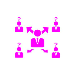 Business decision, business plan, decision making, management, team plan,  plan, planning, strategy magenta color  icon